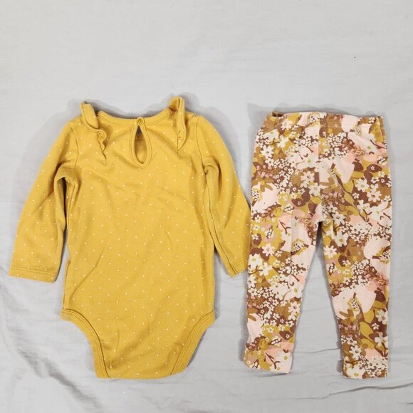 Bundle Carter's Clothes 12 Month One Piece Sparkly Jumpsuit Leggings Bodysuit - Picture 5 of 6